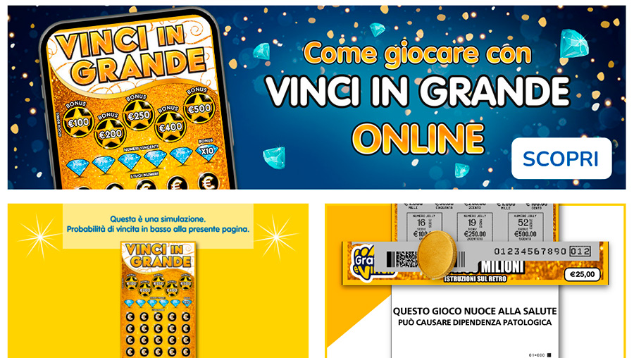Vinci in Grande online
